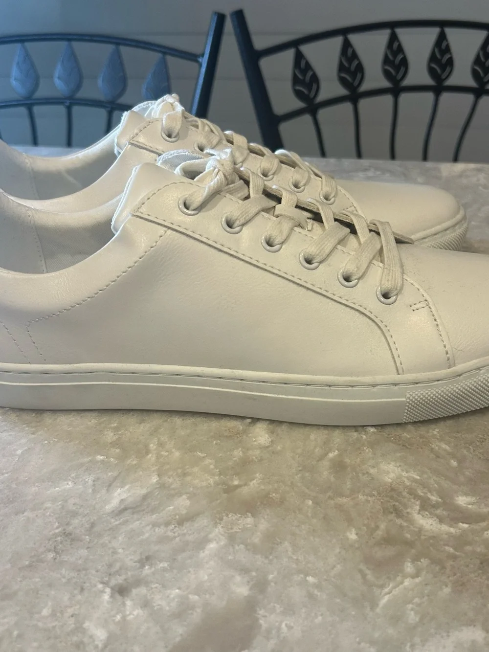NWT All White Banana Republic Men's Low-Top Sneakers
